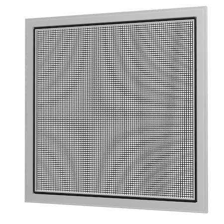 Ritescreen 28 in W x 46 in H Full Screen Window Screen, FS2, Charcoal Fiberglass Mesh, White FS2-C01-MSFG-L00-H46-W28